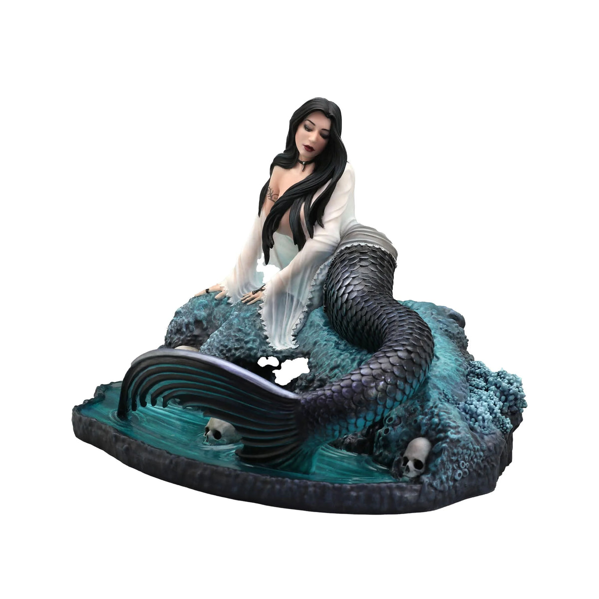 Dark Siren – Gothic Mermaid – Resin Statue – 22 × 15 cm – view 2