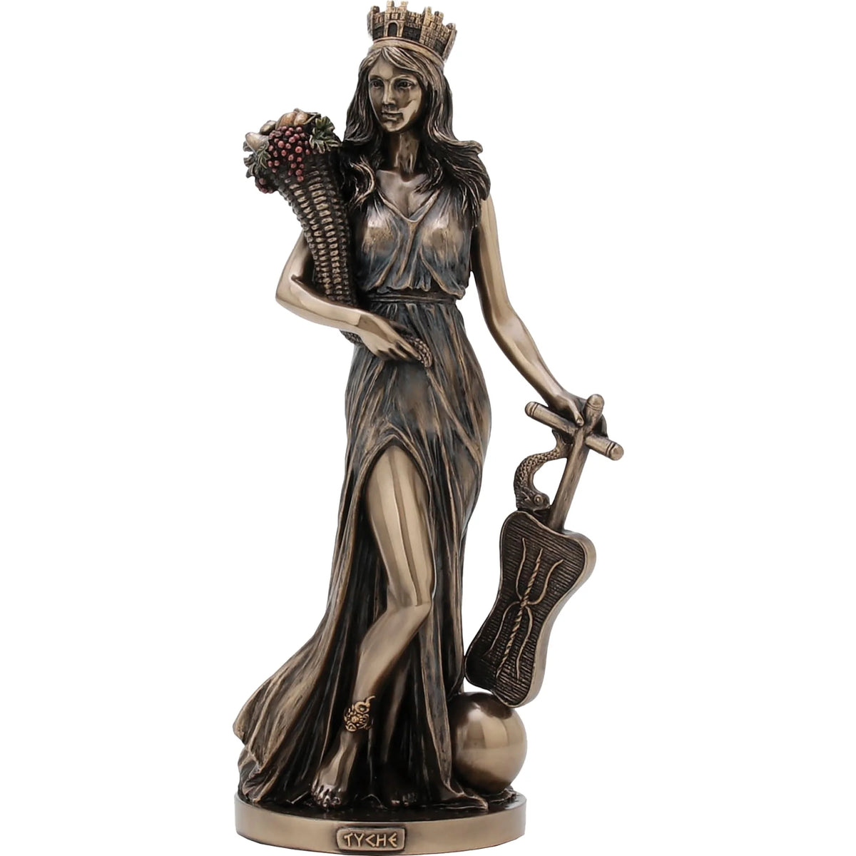 Fortuna — Bronze-Finish Statue, 28.5 cm – view 1