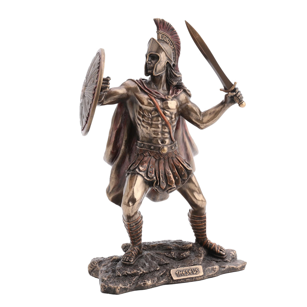Theseus, Hero of Athens – Bronze-Finish Resin Statue – 20.5 cm – view 2