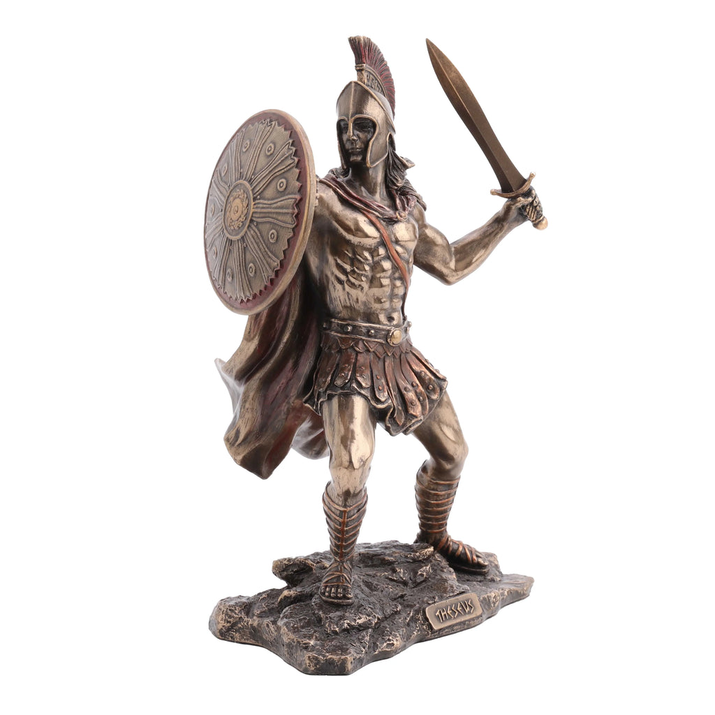 Theseus, Hero of Athens – Bronze-Finish Resin Statue – 20.5 cm – view 3