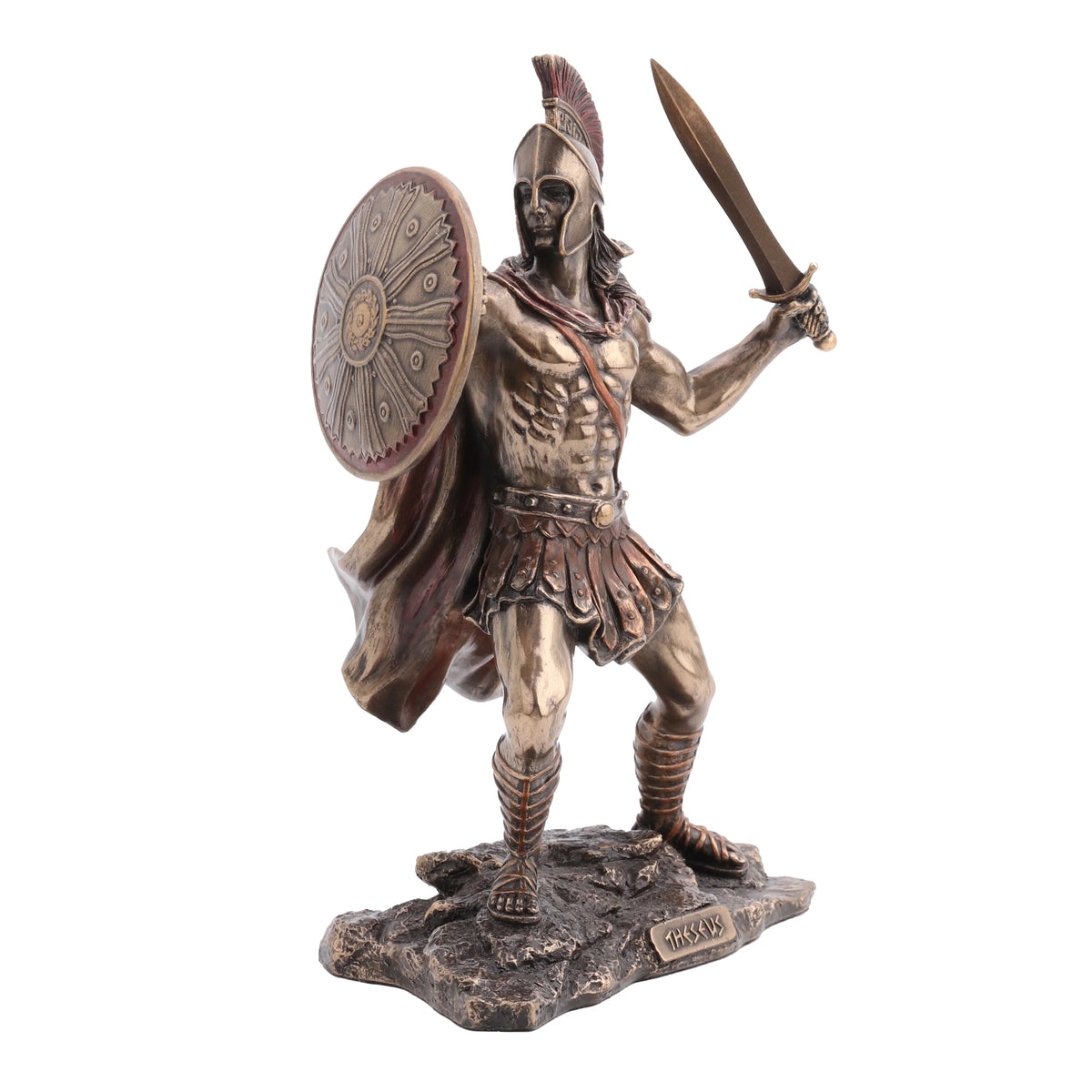 Theseus, Hero of Athens – Bronze-Finish Resin Statue – 20.5 cm – view 3