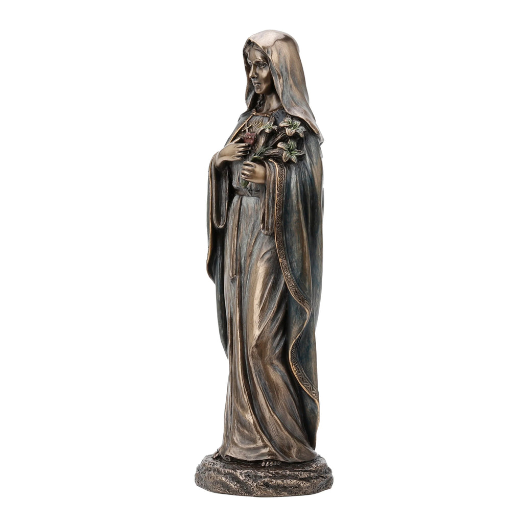 The Immaculate Heart of Mary — Bronze-Finish Statue, 20.5 cm – view 2