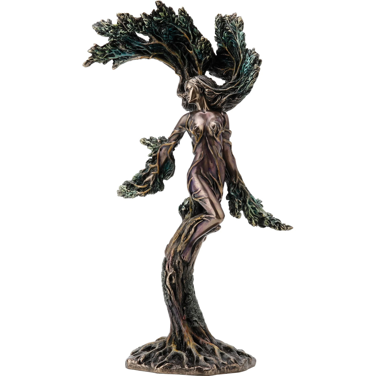 Daphne, Nymph of Greek Mythology – Bronze-Finish Resin Bust – 24.5 cm – view 1
