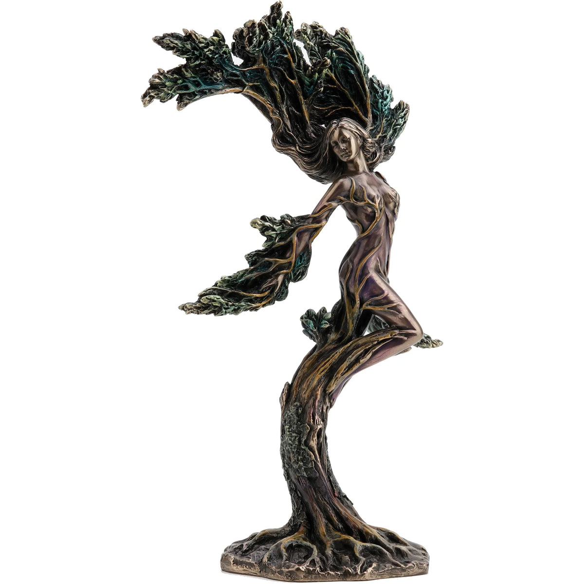 Daphne, Nymph of Greek Mythology – Bronze-Finish Resin Bust – 24.5 cm – view 2