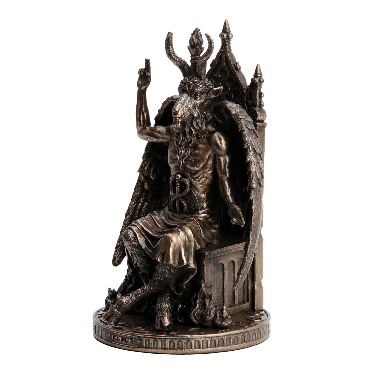 Baphomet — Bronze-Finish Statue – 24 cm – view 2