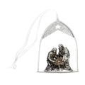 The Nativity in a Decorative Arch – Bronze-Finish Resin Statue – 9 cm – view 1