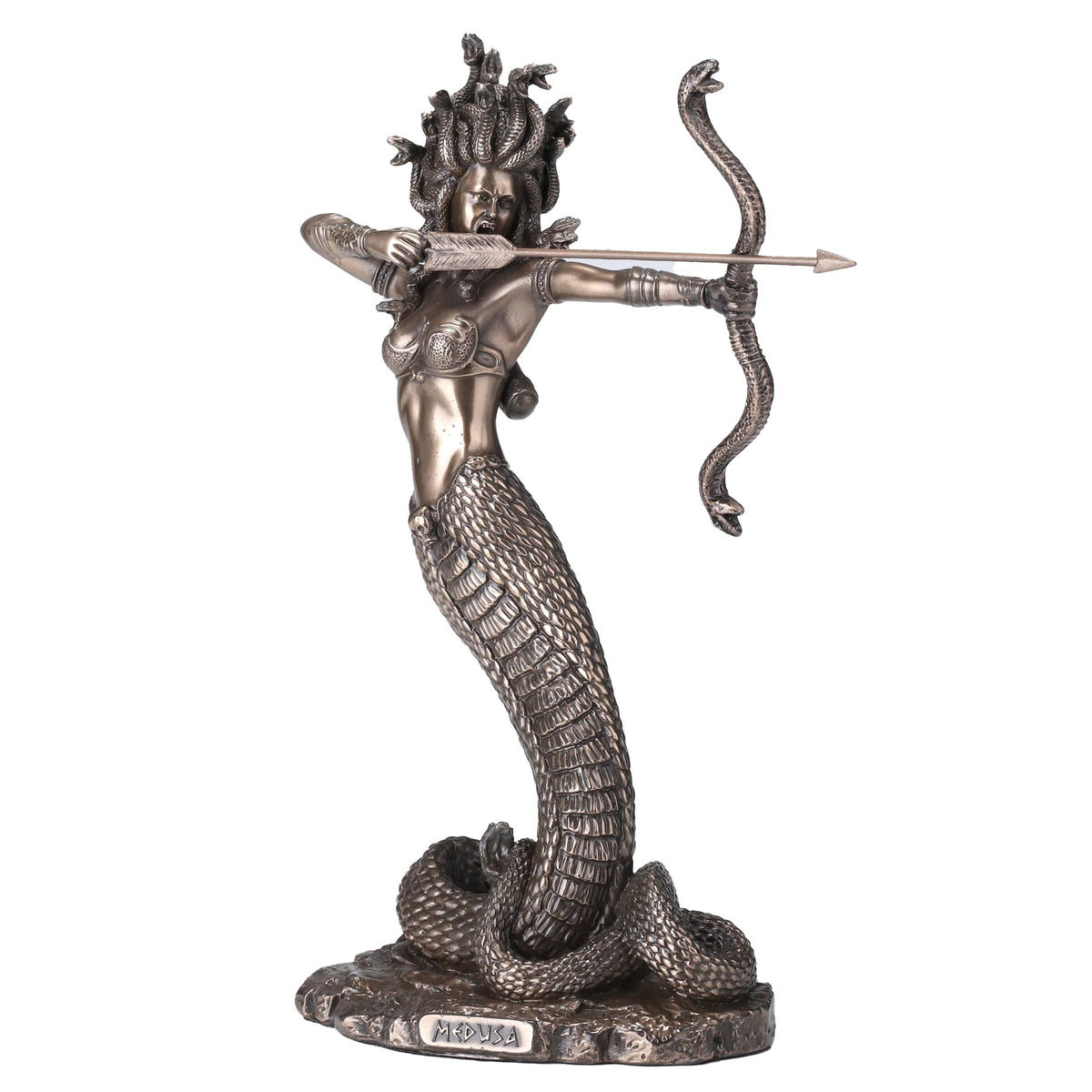 Medusa — Bronze-Finish Statue – 23 cm – view 3