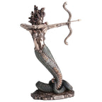 Medusa with Bow and Arrow — Bronze-Finish Statue, 23 cm – view 2