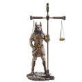 Anubis with Scales – Bronze-Finish Resin Statue – 33 cm – view 1