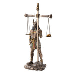 Anubis with Scales – Bronze-Finish Resin Statue – 33 cm – view 3