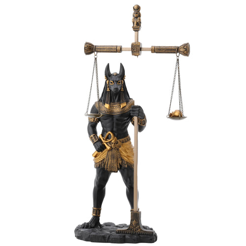 Anubis with Scales — Black Statue, 33 cm – view 1