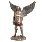 Archangel Michael with Sword and Shield — Bronze-Finish Statue – 19.5 cm – view 3