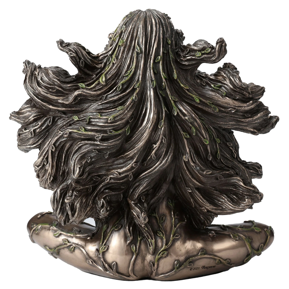 Gaia — Pregnant Mother Earth with Butterflies — Bronze-Finish Statue, 17.5 cm – view 4