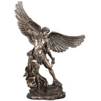 Archangel Michael on a Rock — Bronze Finish Statue, 38 cm – view 1