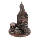 Magical Cats on Books — Bronze-Finish Statue – 18.5 cm – view 4