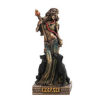 Hecate, Goddess of Magic – Bronze-Finish Resin Statue – 9 cm – view 1