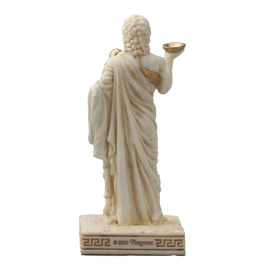 Asclepius — God of Medicine — White Statue, 9 cm – view 4