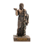 Asclepius — God of Medicine — Bronze-Finish Statue – 9 cm – view 1