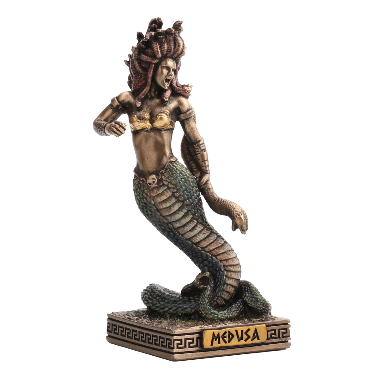 Medusa – Bronze-Finish Statue – 9 cm – view 2