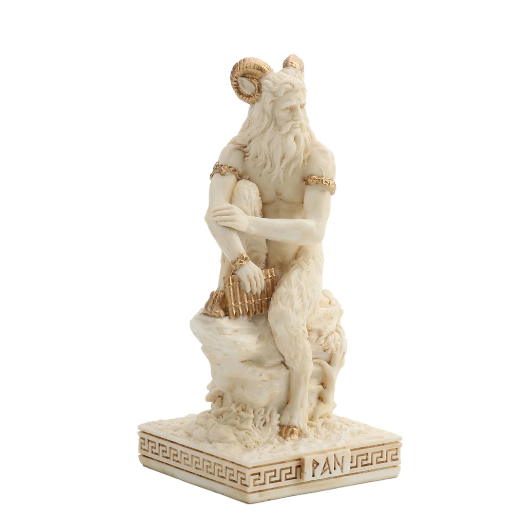 Pan, God of the Wild – White Statue – 8.5 cm – view 3
