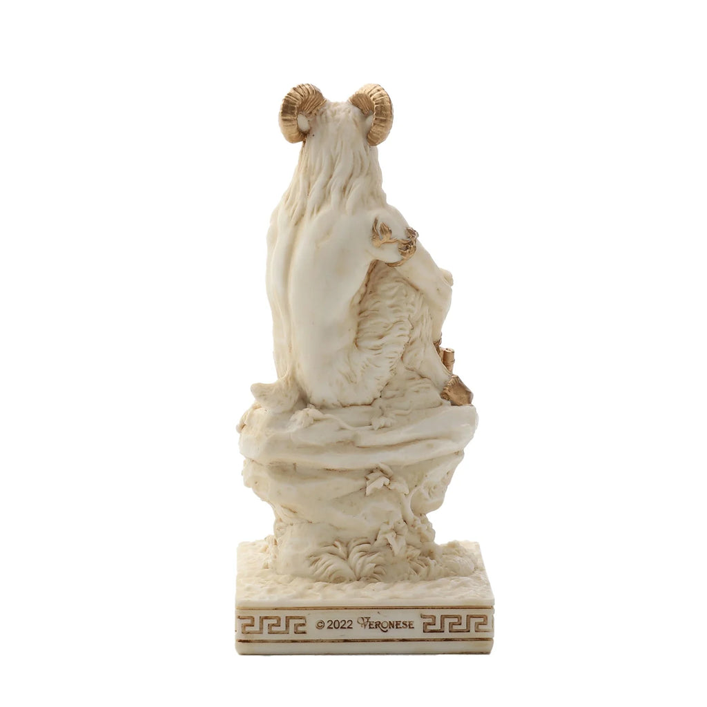 Pan, God of the Wild – White Statue – 8.5 cm – view 4