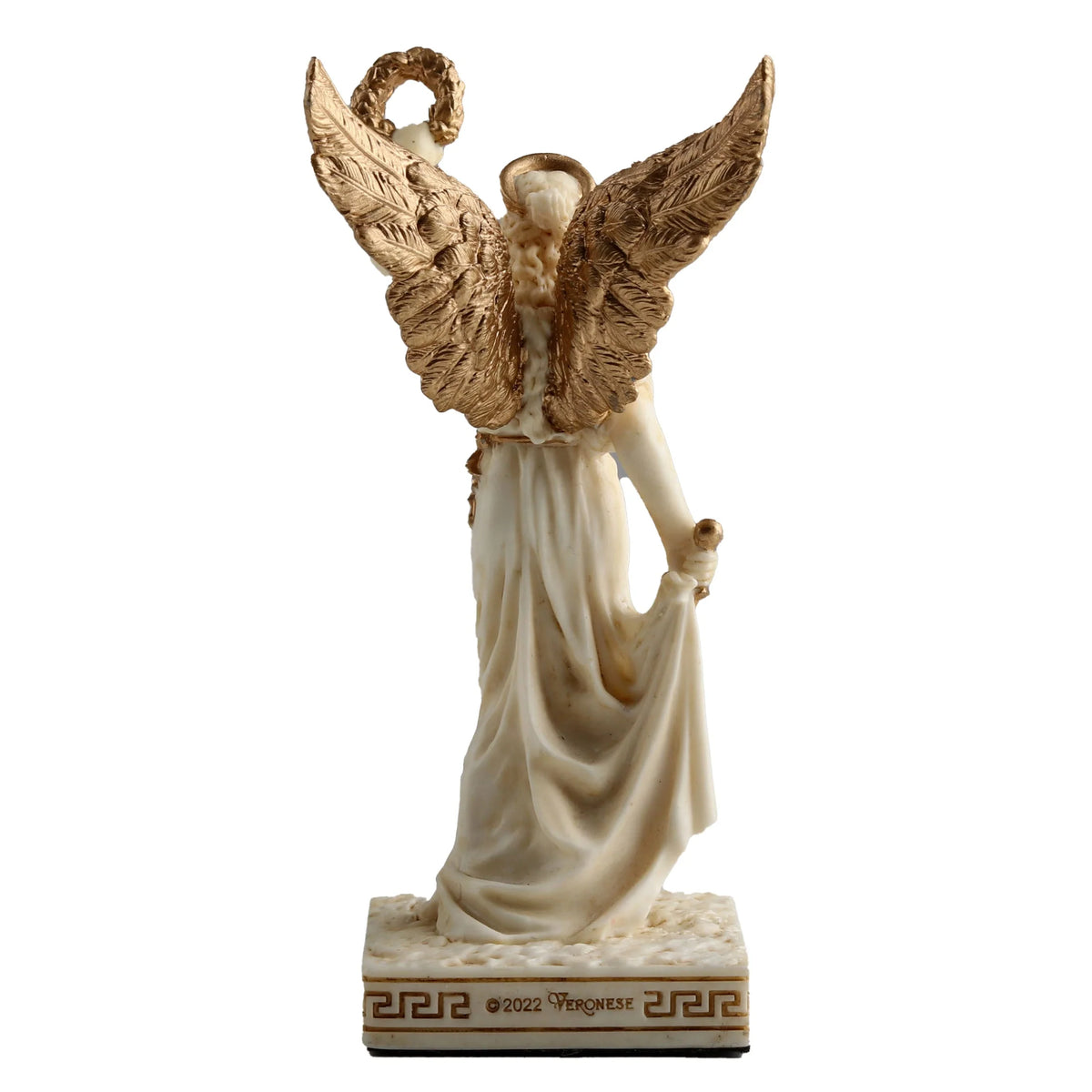 Nike — The Winged Goddess — White Statue – 10 cm – view 3