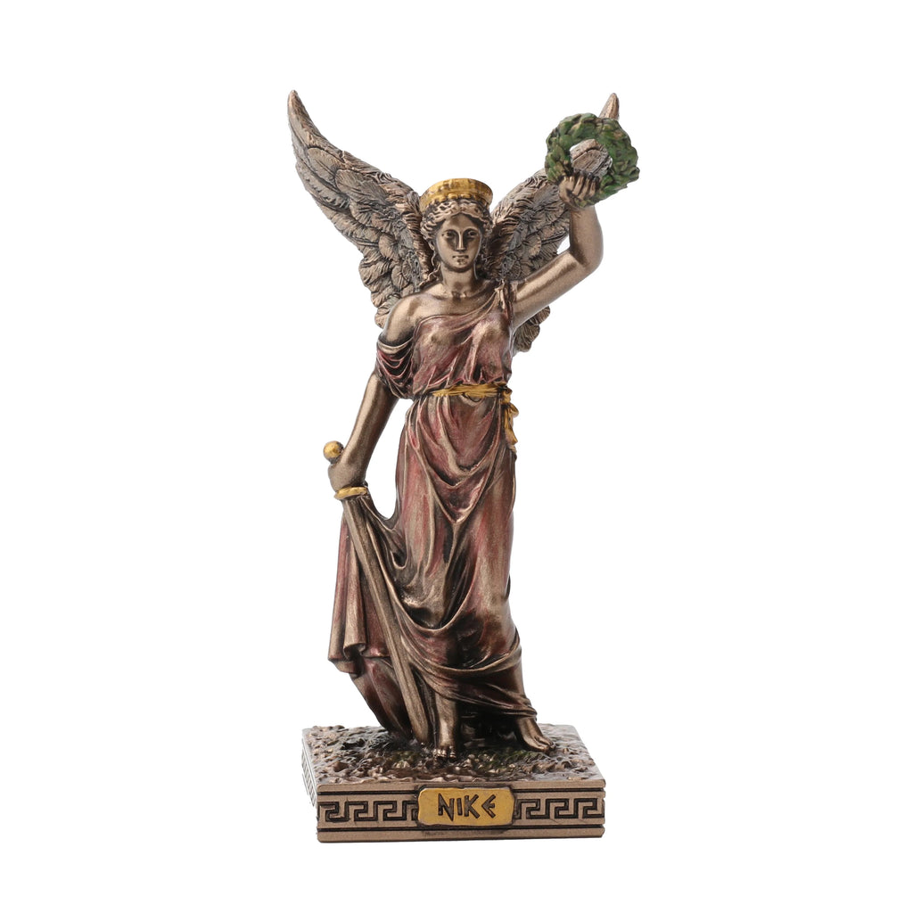 Nike — The Winged Goddess — Bronze-Finish Statue, 10 cm – view 1