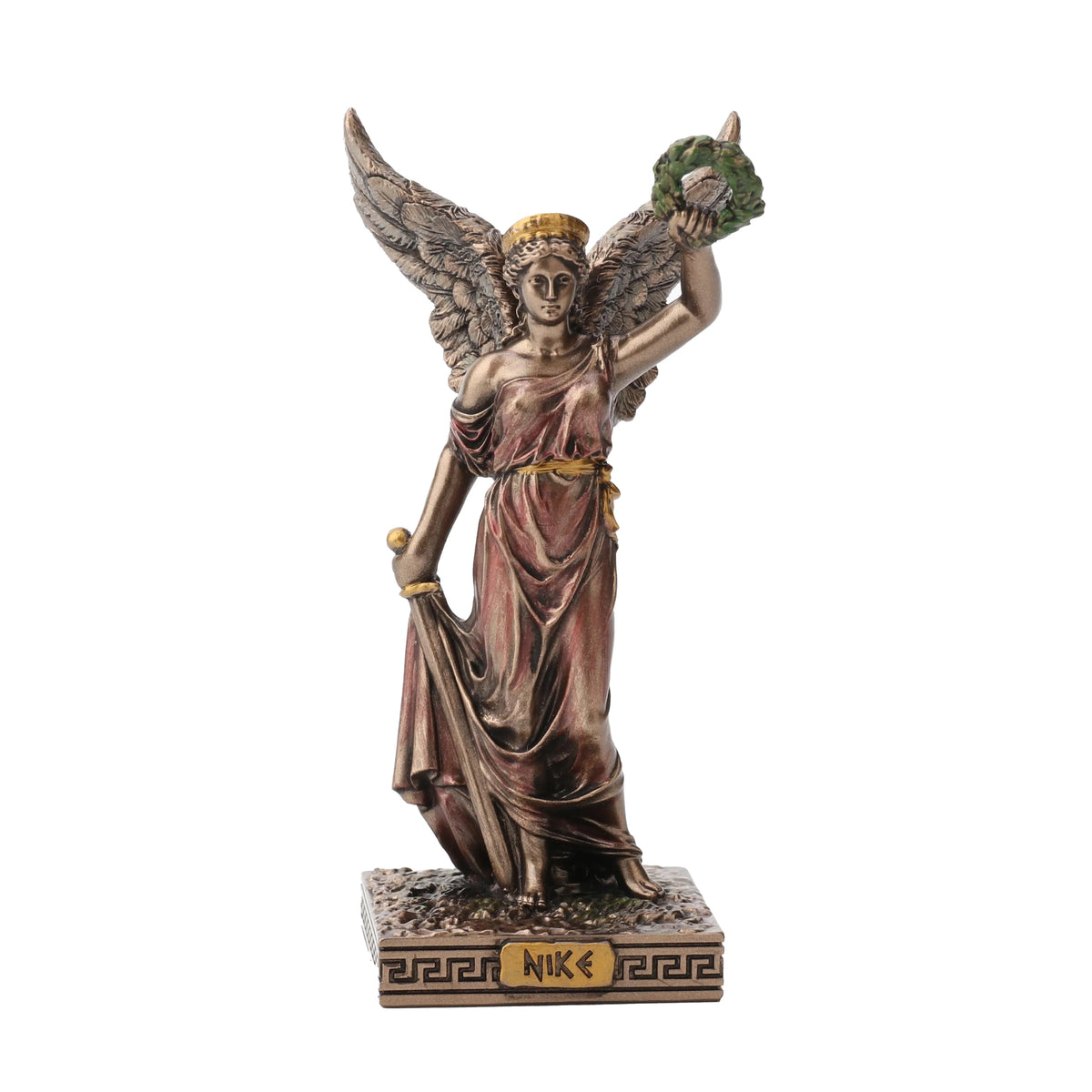 Nike — The Winged Goddess — Bronze-Finish Statue, 10 cm – view 1