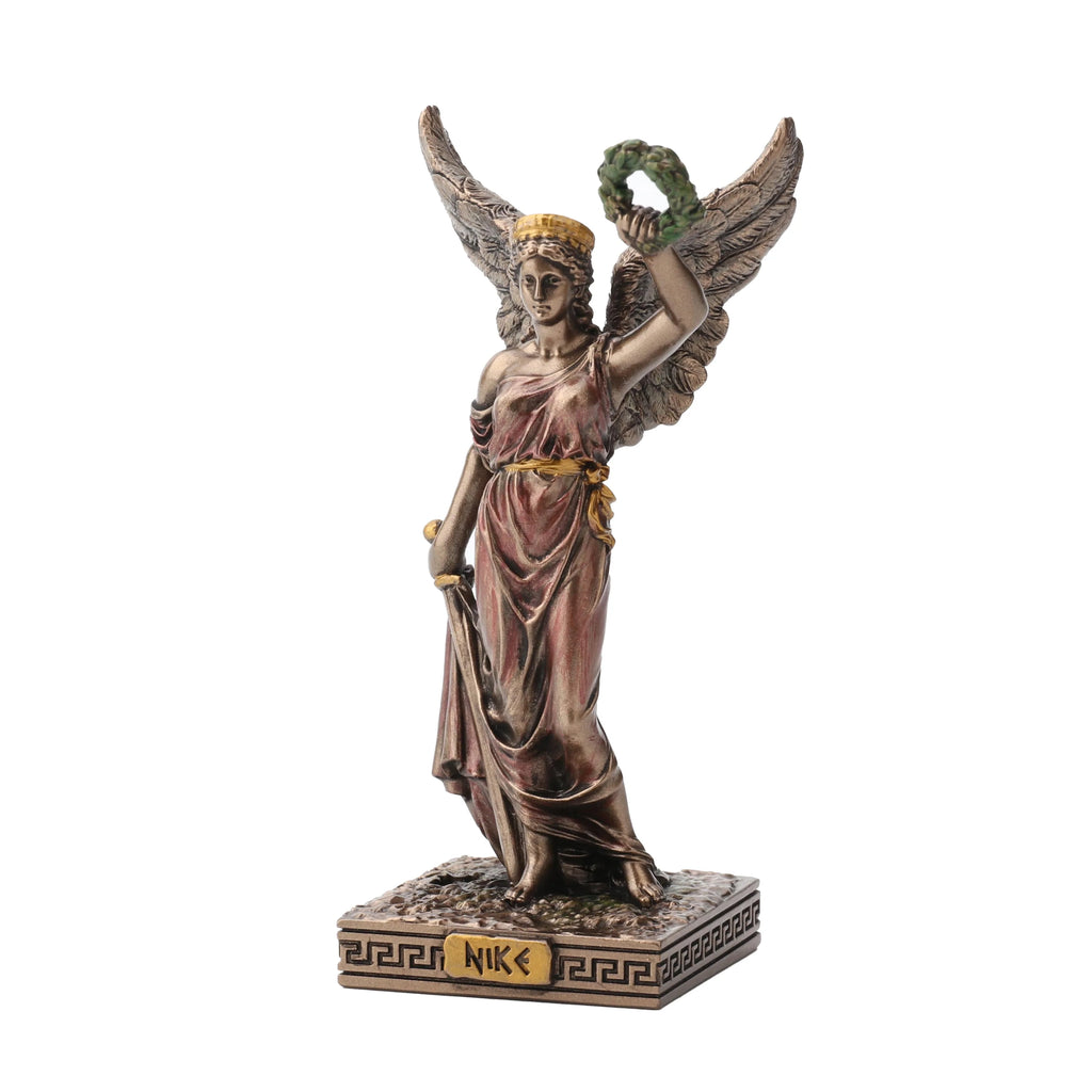 Nike — The Winged Goddess — Bronze-Finish Statue, 10 cm – view 2