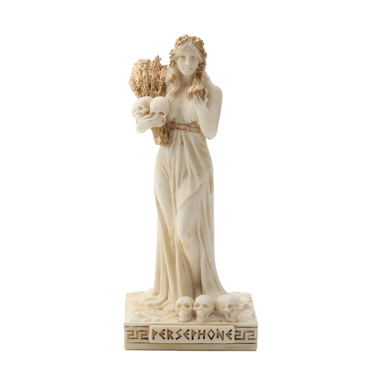Persephone – Greek Mythology – White Statue – 9 cm – view 1