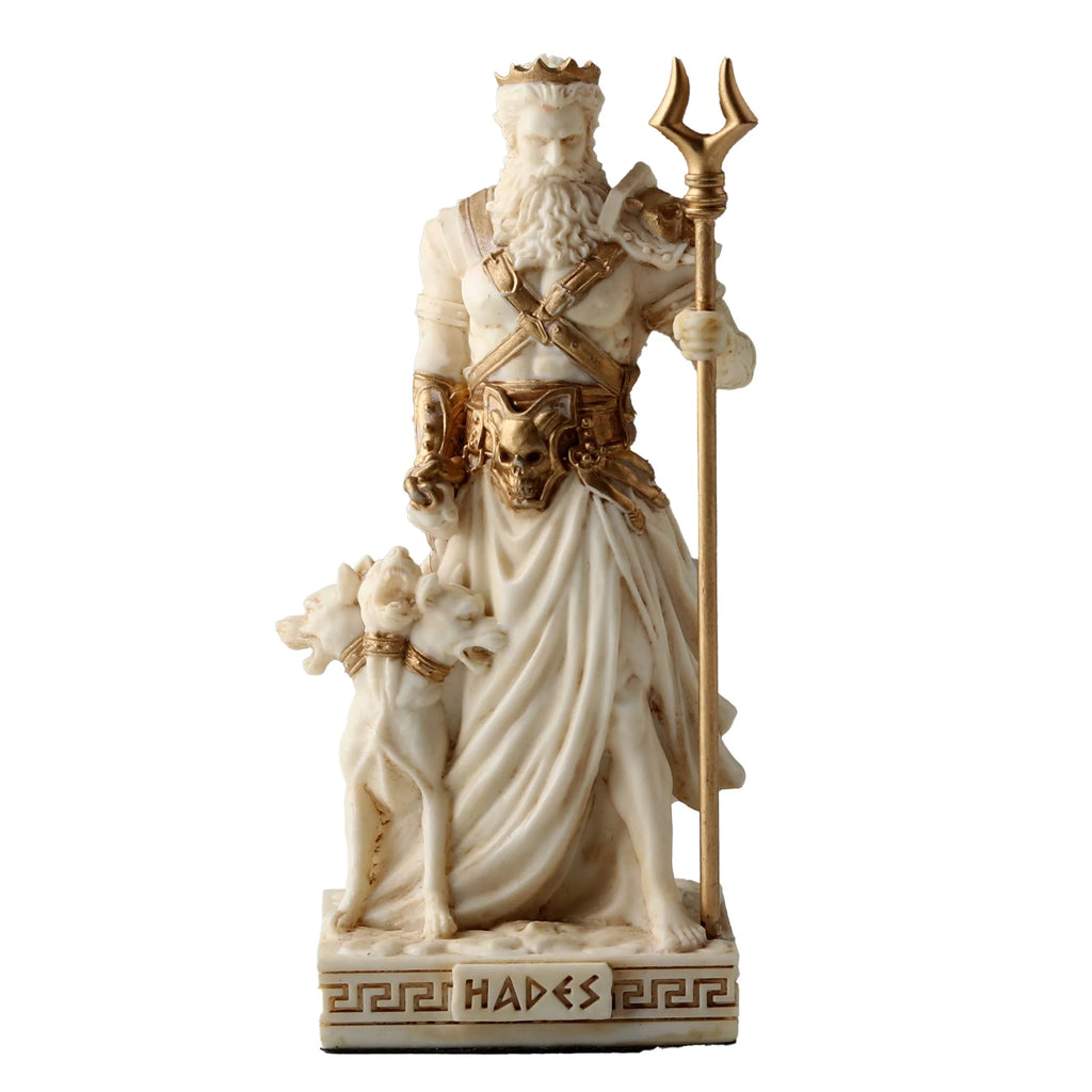 Hades — God of the Underworld — White Statue, 9.2 cm – view 1