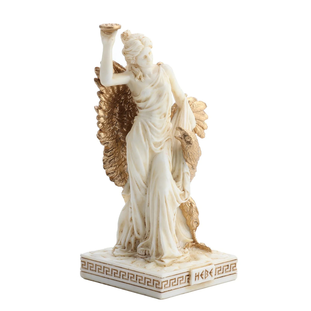 Hebe — Goddess of Youth — White Statue, 9 cm – view 3