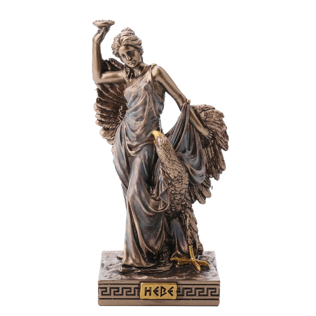 Hebe – Goddess of Youth – Bronze-Finish Statue – 9 cm – view 1