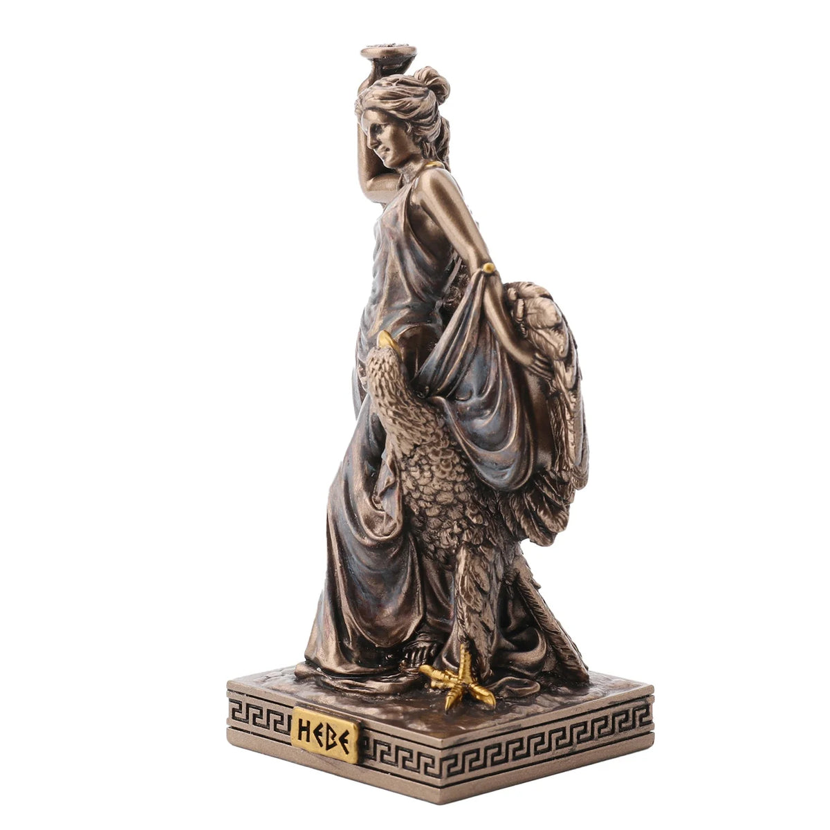 Hebe – Goddess of Youth – Bronze-Finish Statue – 9 cm – view 2