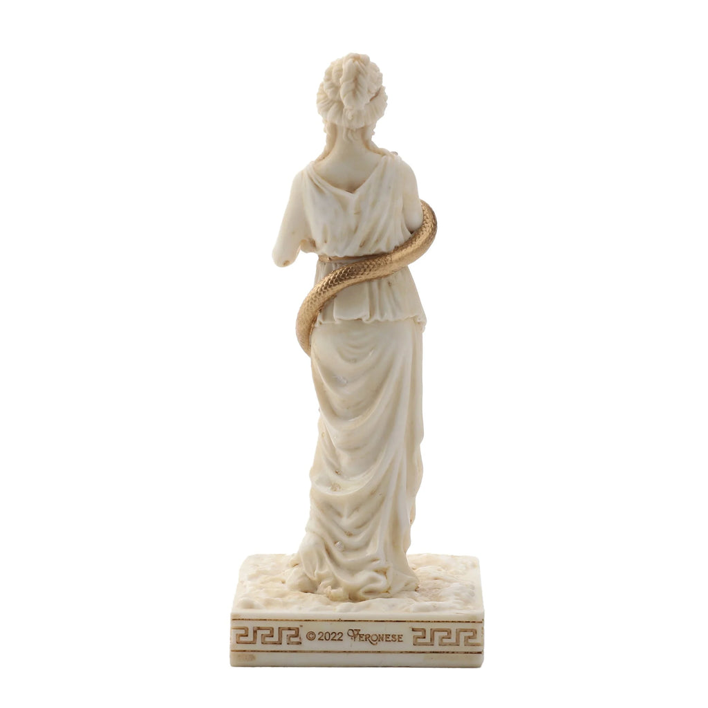 Hygieia, Goddess of Health – White Statue – 9.2 cm – view 4