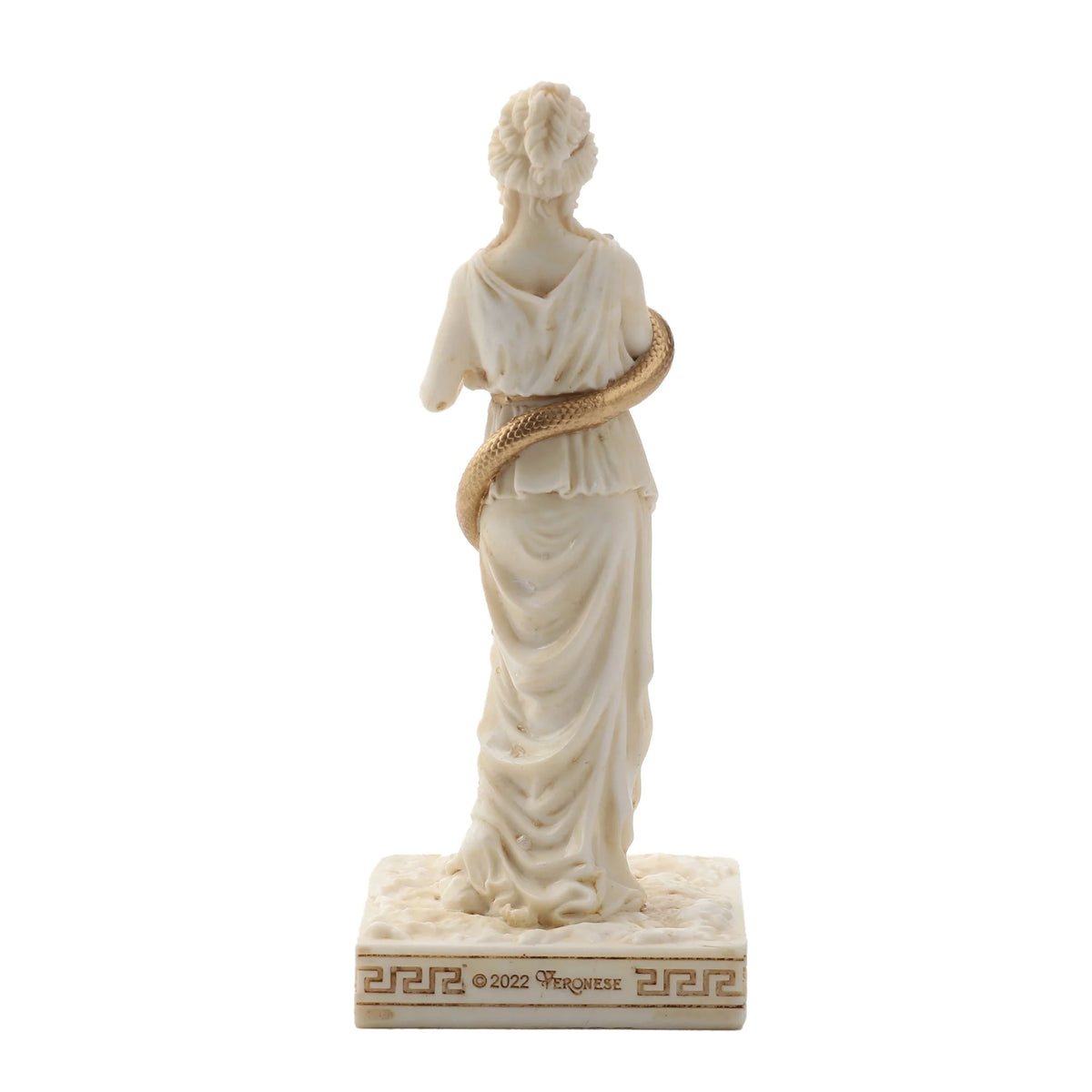 Hygieia, Goddess of Health – White Statue – 9.2 cm – view 4