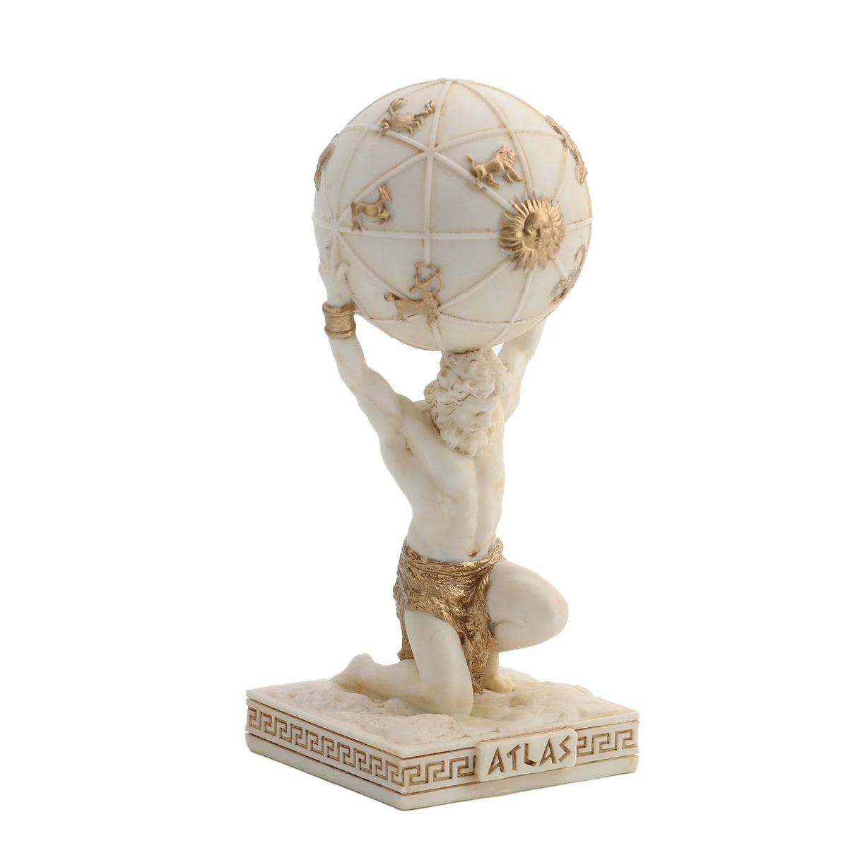 Atlas — The Titan Who Holds the Sky — White Statue – 9.5 cm – view 2