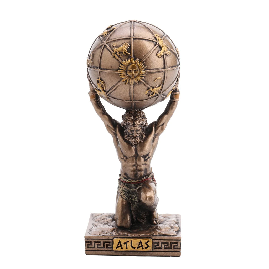 Atlas — The Titan Who Holds the Sky — Bronze-Finish Statue, 9.5 cm – view 1