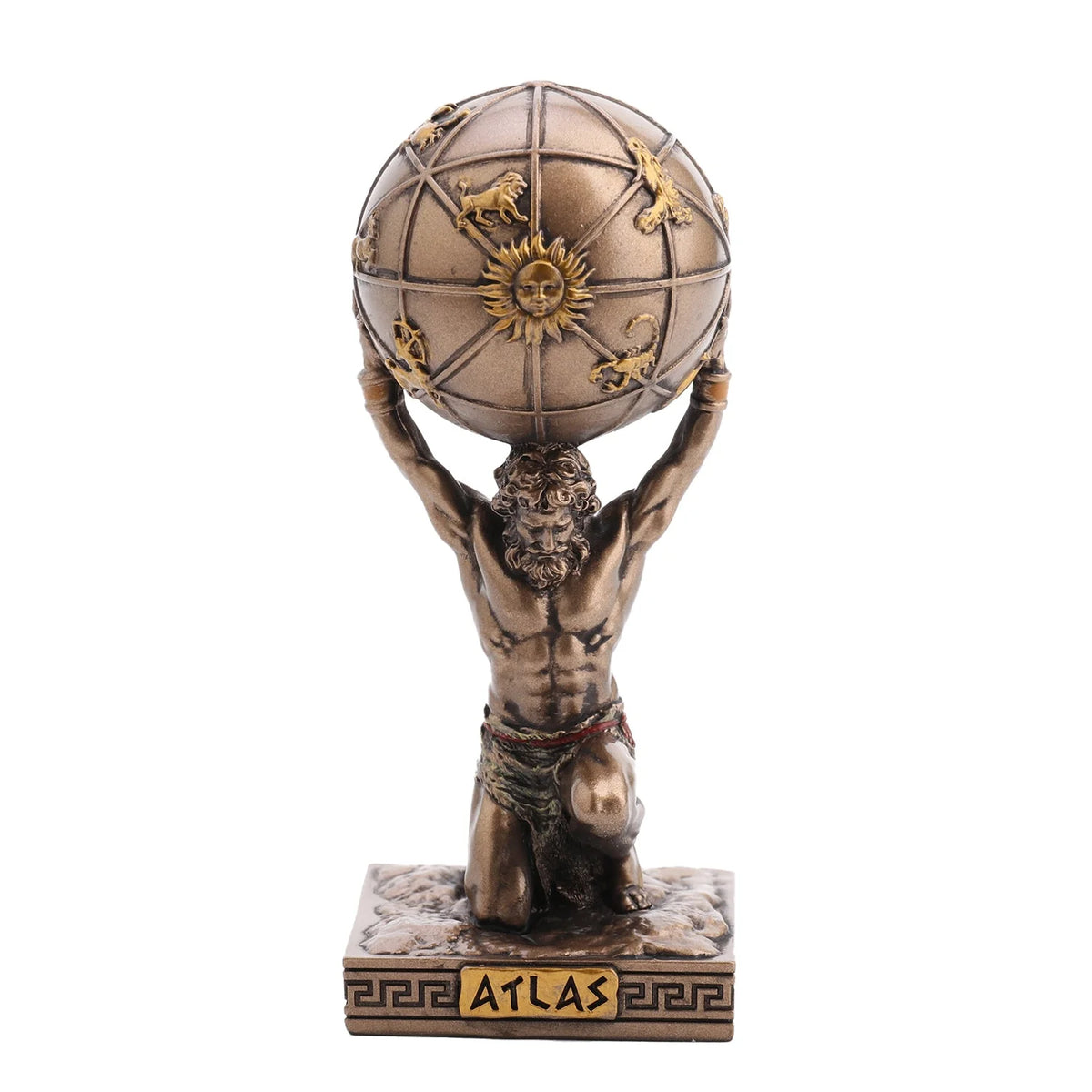 Atlas — The Titan Who Holds the Sky — Bronze-Finish Statue, 9.5 cm – view 1