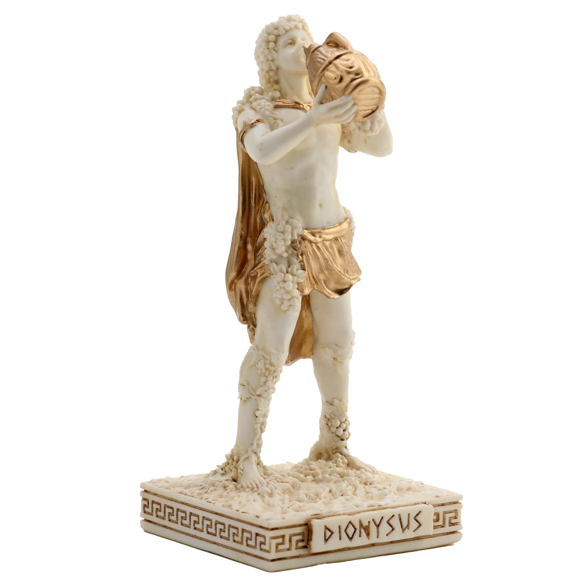 Dionysus – God of Wine – White Statue – 8.6 cm – view 2