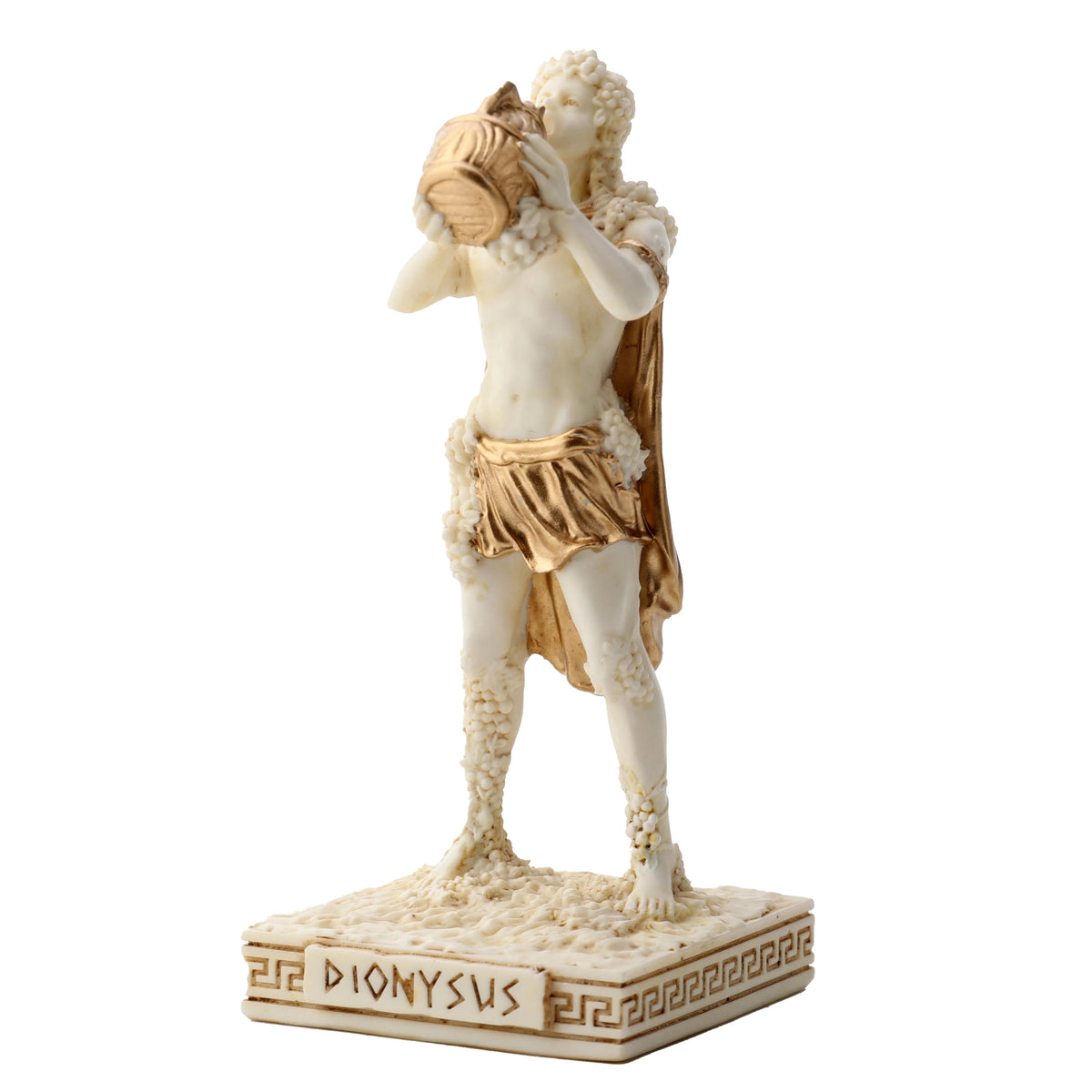 Dionysus – God of Wine – White Statue – 8.6 cm – view 3