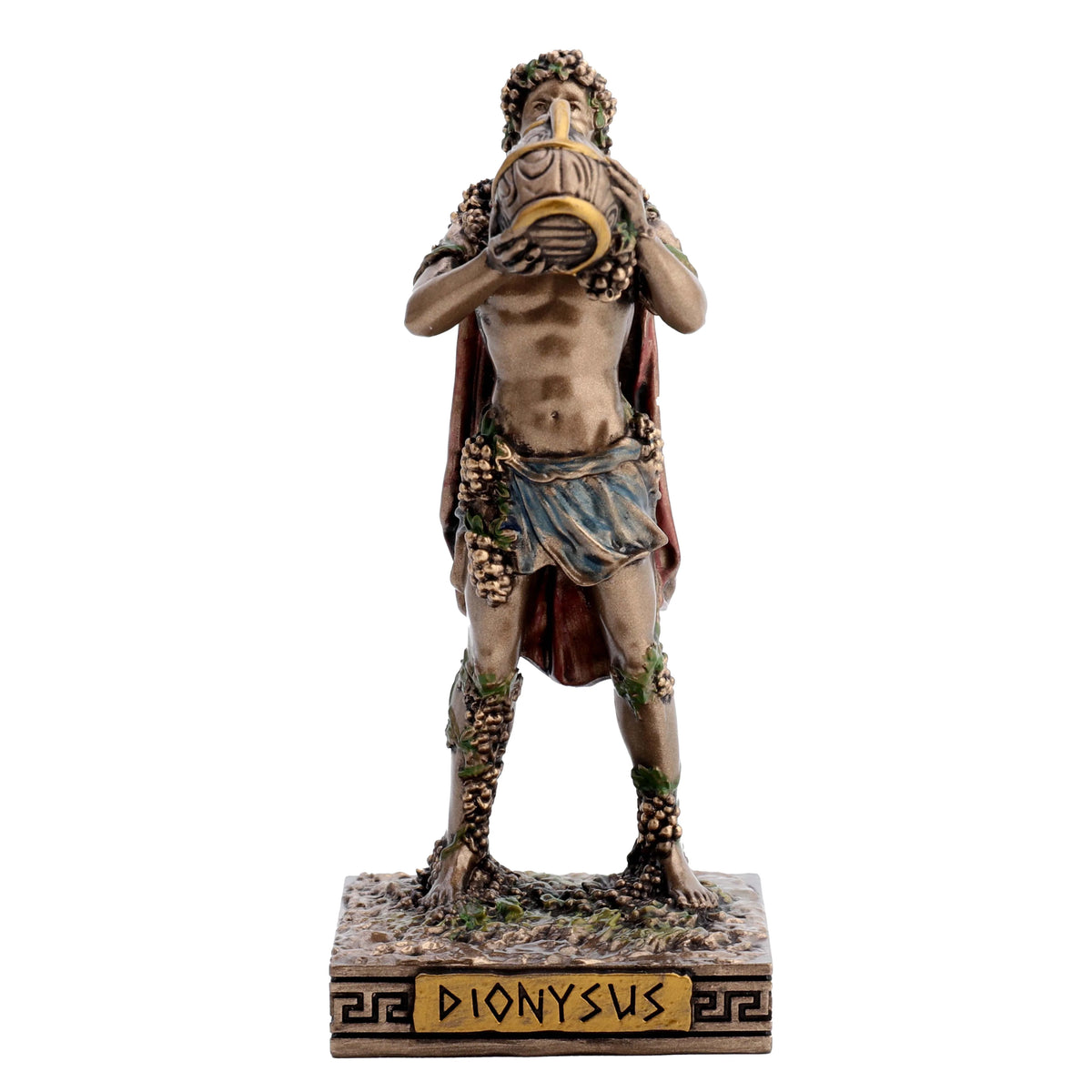 Dionysus, God of Wine – Bronze-Finish Resin Statue – 8.6 cm – view 1