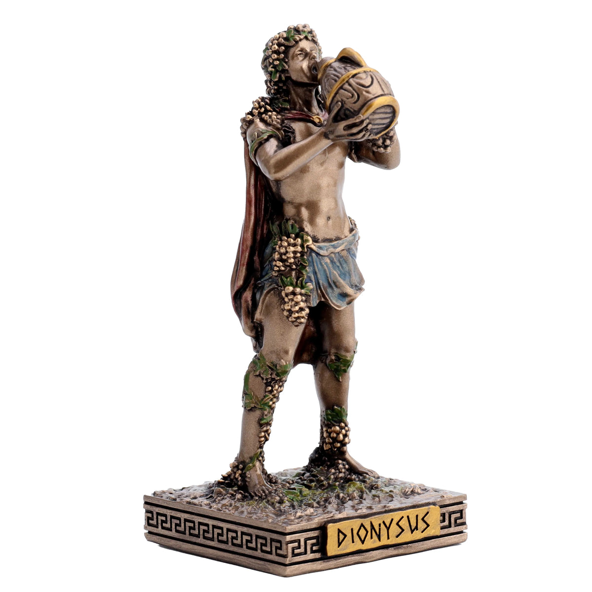 Dionysus, God of Wine – Bronze-Finish Resin Statue – 8.6 cm – view 2