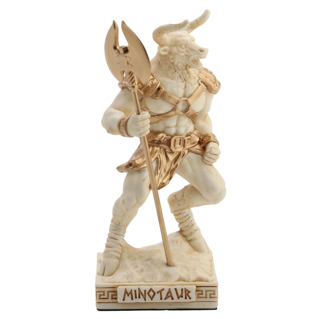 Minotaur — The Creature of the Labyrinth — White Statue, 9.2 cm – view 1