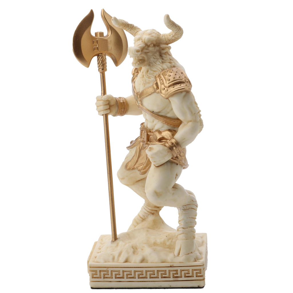 Minotaur — The Creature of the Labyrinth — White Statue, 9.2 cm – view 2