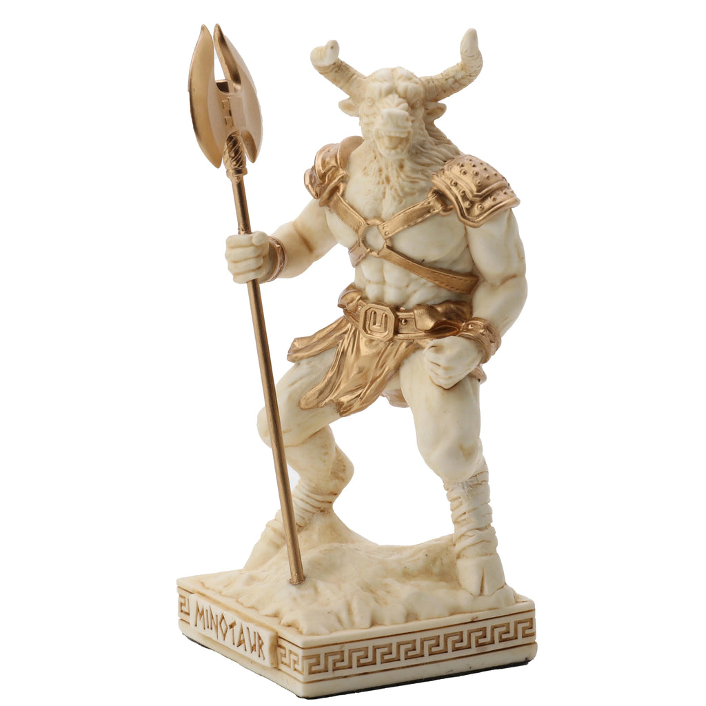 Minotaur — The Creature of the Labyrinth — White Statue, 9.2 cm – view 3