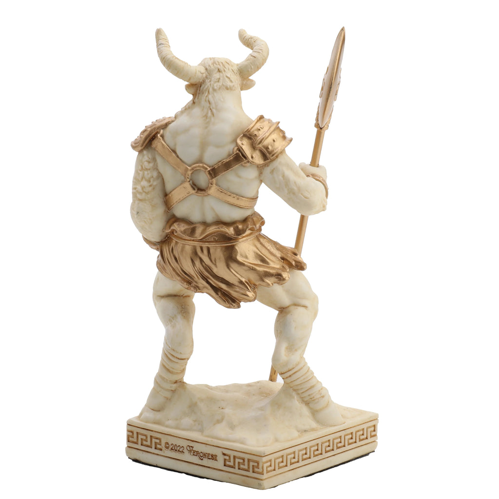 Minotaur — The Creature of the Labyrinth — White Statue, 9.2 cm – view 4