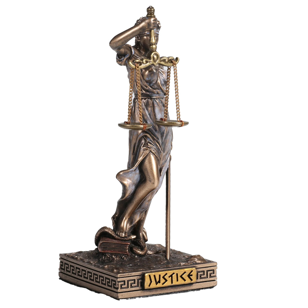 Themis — Goddess of Justice — Bronze-Finish Statue, 10 cm – view 2