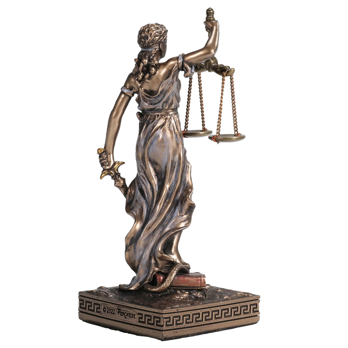 Themis — Goddess of Justice — Bronze-Finish Statue, 10 cm – view 4