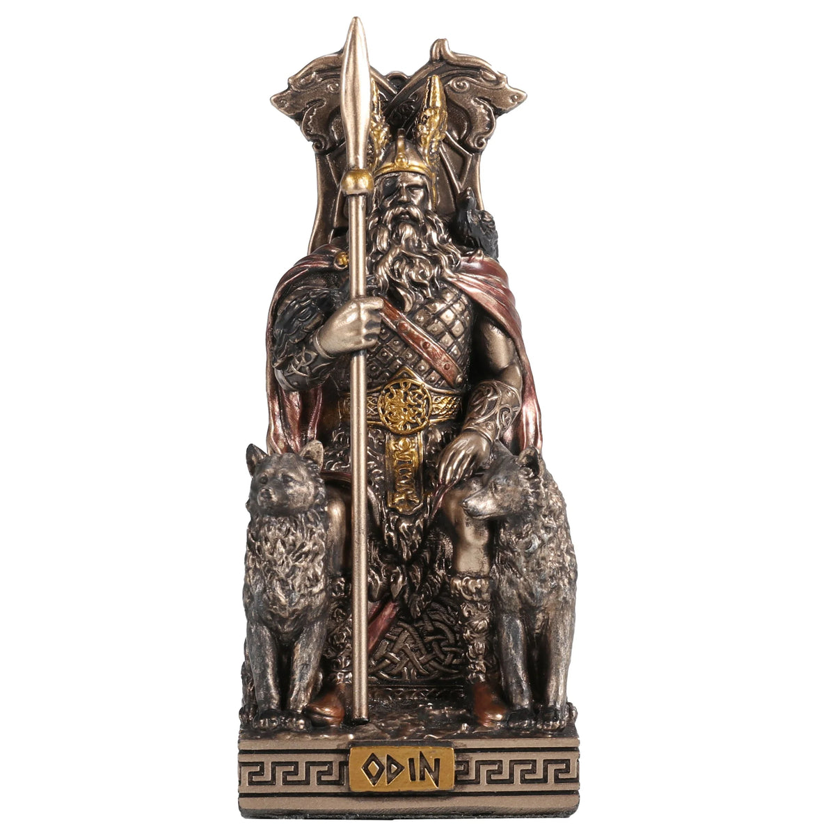 Odin – Bronze-Finish Resin Statue – 9 cm – view 1